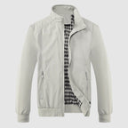 Quinton - Men's Stand-Collar Bomber Jacket with Elastic Cuffs