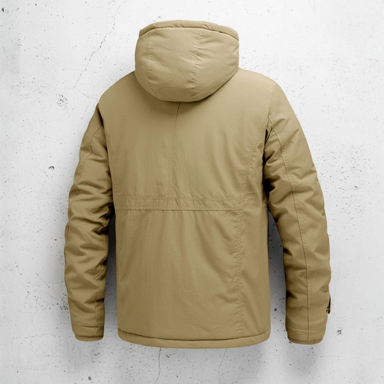 Rafael - Men's Cargo Parka with Fleece Lining and Hood