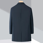 River - Men's Button-Front Trench Coat with Down Insulation