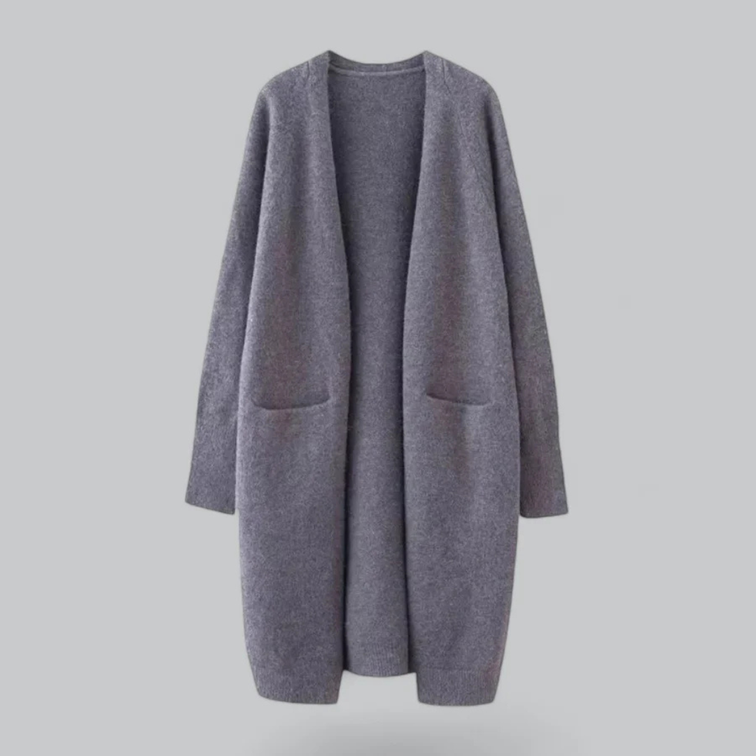 Rosalie - Women's Oversized Longline Cardigan with Front Pockets