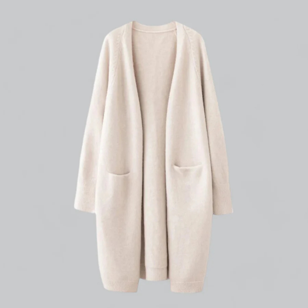Rosalie - Women's Oversized Longline Cardigan with Front Pockets
