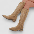 Rosetta - Women's Embroidered Western Knee-High Boots