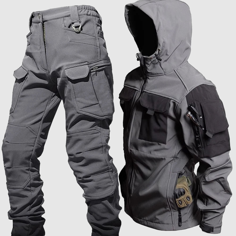 Rowan - Men's Cargo Windbreaker Jacket and Pants Set