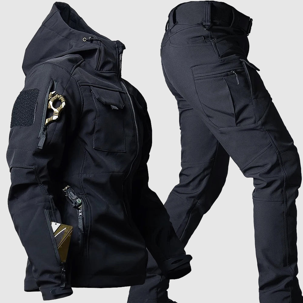 Rowan - Men's Cargo Windbreaker Jacket and Pants Set