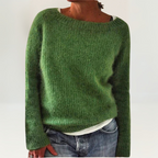 Talia - Women's Ribbed Crew-Neck Sweater