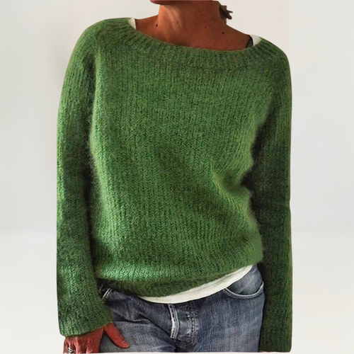 Talia - Women's Ribbed Crew-Neck Sweater