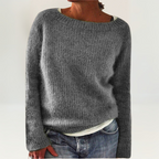 Talia - Women's Ribbed Crew-Neck Sweater