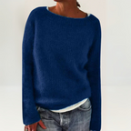 Talia - Women's Ribbed Crew-Neck Sweater