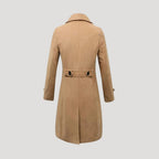 Theo - Men's Double-Breasted Tailored Long Coat