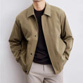 Theodore - Men's Collared Bomber Jacket with Ribbed Cuffs