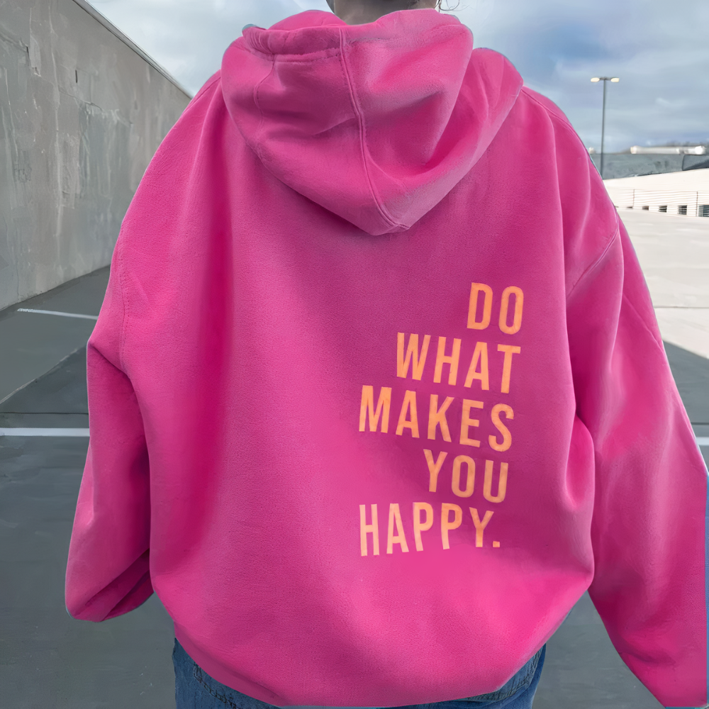 Violet - Women's Oversized Graphic Hoodie Sweatshirt