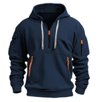 Weston - Men's Half-Zip Hoodie with Cargo Pockets