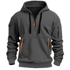 Weston - Men's Half-Zip Hoodie with Cargo Pockets